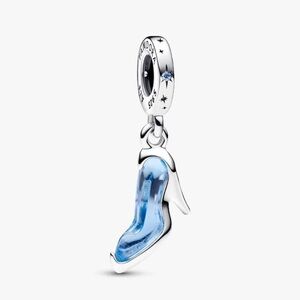 Authentic Pandora Disney Cinderella's Glass Slipper Dangle Charm - NWT